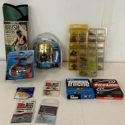 Fishing Gear Lot, Lures, Hooks, Line, and More #1