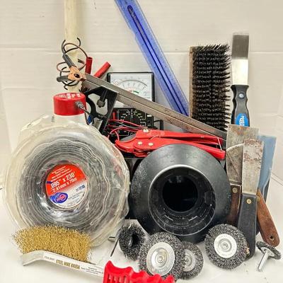 Multi-Purpose Workshop and Home Tools – Multimeter, Wire Brushes, Scrapers and More