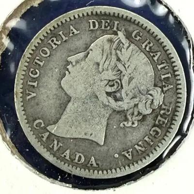 Canadian 10 cent silver coin from 1899
