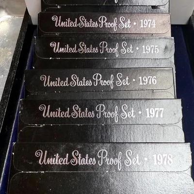 United states proof sets 1973 to 1978
