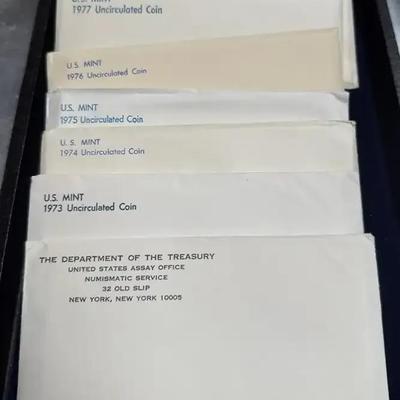 Us mint uncirculated coin set 1972 to 1978
