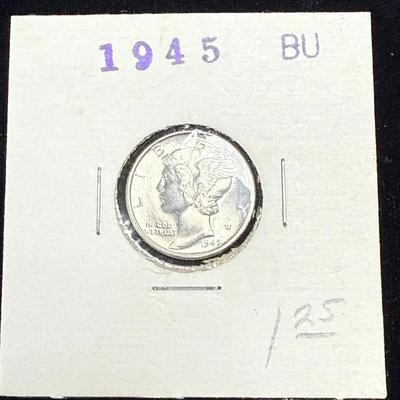 1945 mercury dime