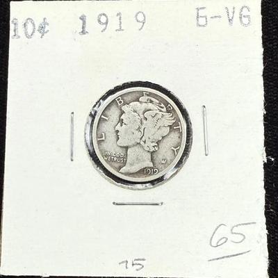 1919 mercury dime