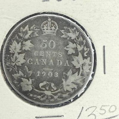 1903 canada 50 cents coin