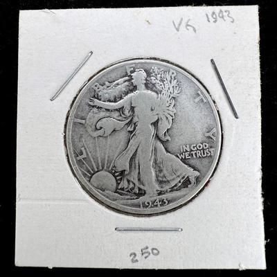 1943 walking liberty half dollar