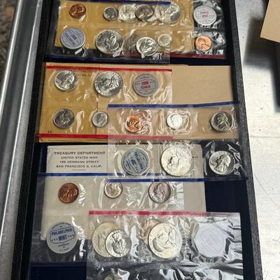 Us mint uncirculated sets 1960 1961 and 1962