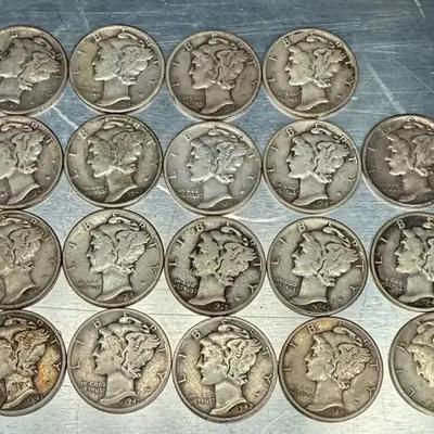 19 mercury dimes
