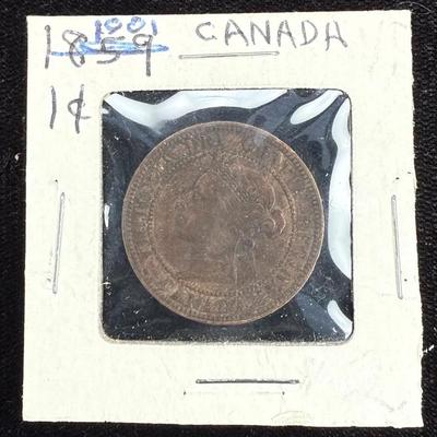 1901 canada large one cent coin