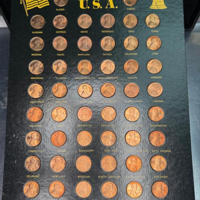 Penny collection land of the usa