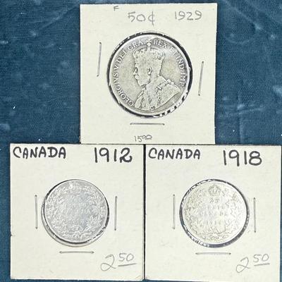 Canadian coins early 1900 s