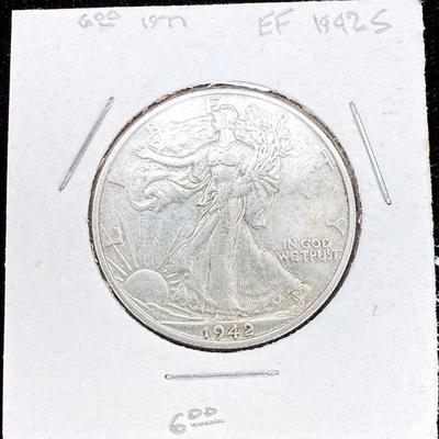 1942s walking liberty half dollar