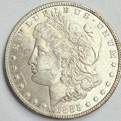 1885 morgan silver dollar coin