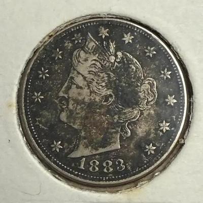 1883 us liberty head v nickel no cents