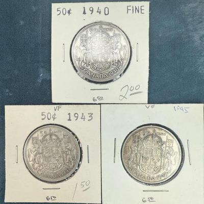 1940s canadian half dollars