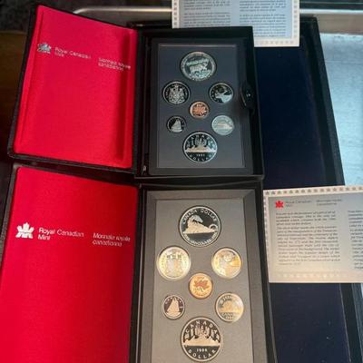 Rcm proof sets 1985 and 1986