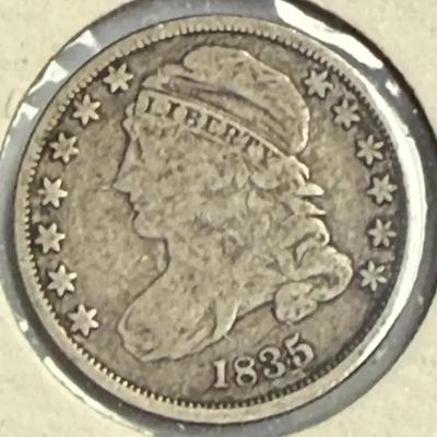 1835 capped bust dime