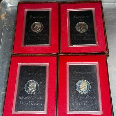 Eisenhower proof dollars 1971 to 1974