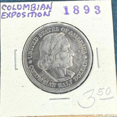1893 columbian exposition commemorative half dollar