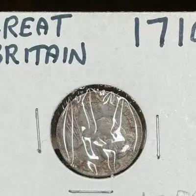 1710 great britain 4 pence groat