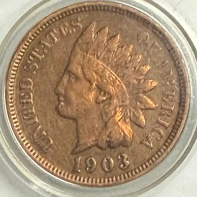 1903 us indian head cent coin