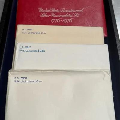 Us mint uncirculated coin sets 1974 to 1977