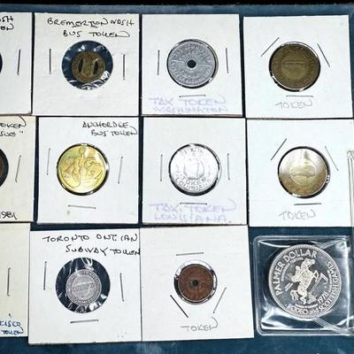 A small collection of tokens