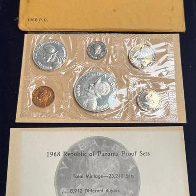 1968 republic of panama proof set