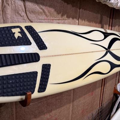 8' Infinity triple-fin Steve Boehne shaped board