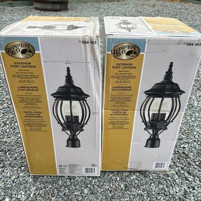 2 Exterior Post Lanterns, NuTone Exhaust Fan, & Vintage Sears Steel Mailbox (All New in Box
