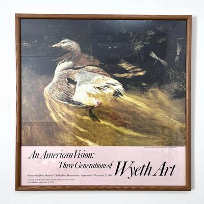Wyeth Art Exhibition Poster "An American Vision" – Brandywine River Museum (1988)