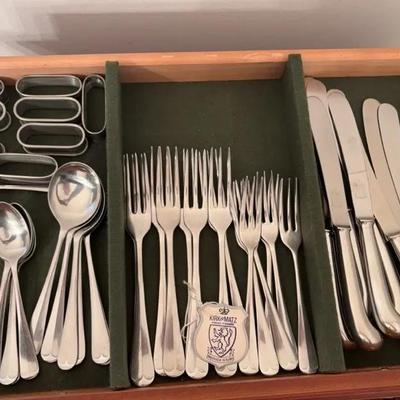 Kirk & Matz Sheffield Cutlery Forged Stainless Flatware Set & More