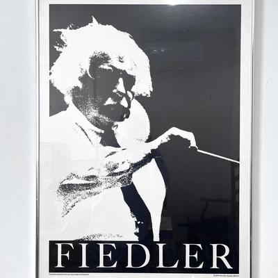 1970 Arthur Fiedler Boston Pops Poster – Kennedy Studios – Framed 20.5 x 28
