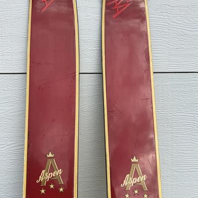 Vintage MCM Northland "Aspen" Wooden Skis | Finfix Cable Bindings & Leather Straps | 1950s-60s
