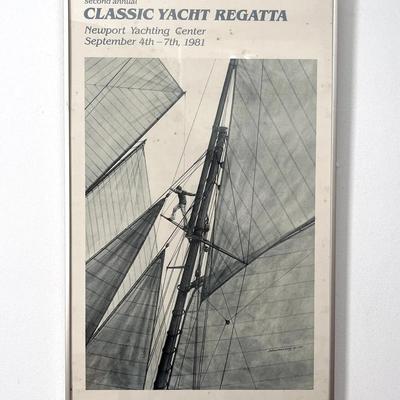 1981 Museum of Yachting Classic Yacht Regatta Poster – Newport, RI