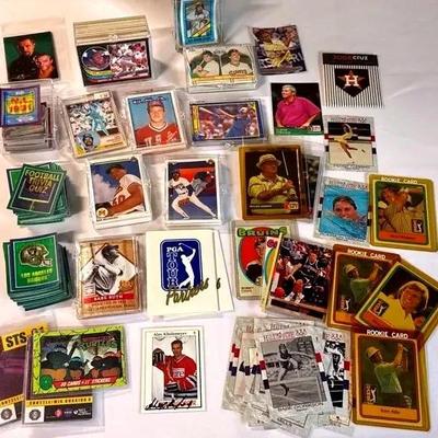 Collection of multi-sport trading cards 