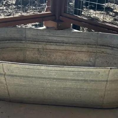 Wheeling Oval Galvanized Tub With Handles