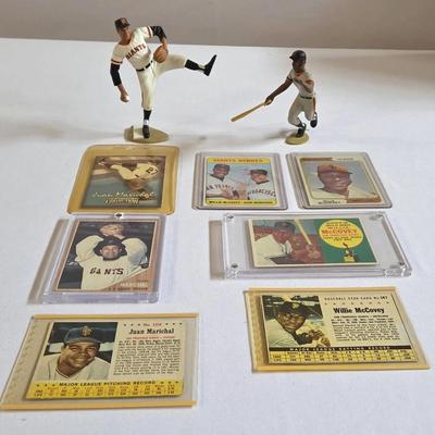 Juan Marichal Topps 1962,  Willie McCovey Topps 1960