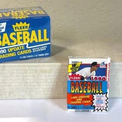 1990 Fleer Baseball trading cards - 2 sets are sealed 