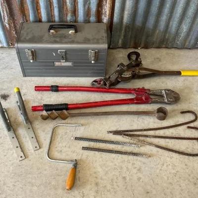 Collection Of Tools And Craftsman Tool Box 