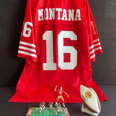Joe Montana 49er Football Memorabilia 