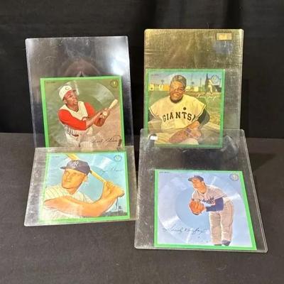 Photo Records 33RPM & 33 1/3 RPM: Willie Mays, Frank Robinson, Roger Maris, Sandy Koufax 