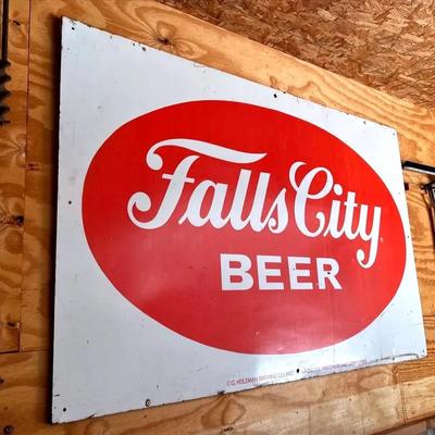 Falls City Beer Large Aluminum Sign