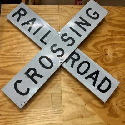 Large Aluminum Railroad Crossing Sign
