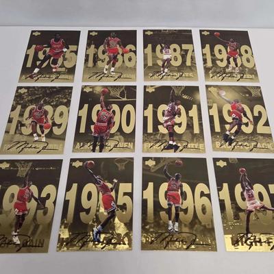 1998 UPPER DECK Michael Jordan Series, 12 Jumbo Set