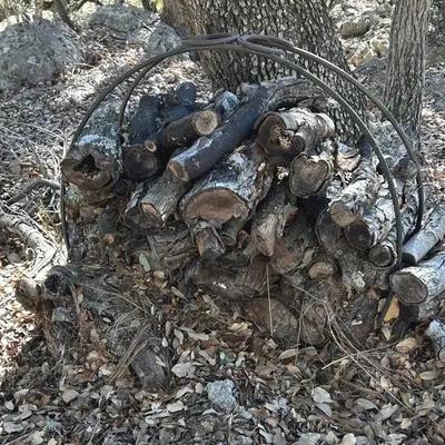 Horseshoe Metal Firewood Ring