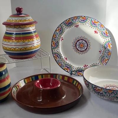 Colorful Entertaining Serving Pieces