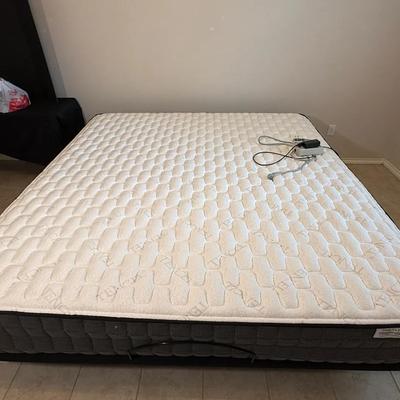 Dual Adjustable King Bed Platform with Sleep Designs Grace LX Mattress