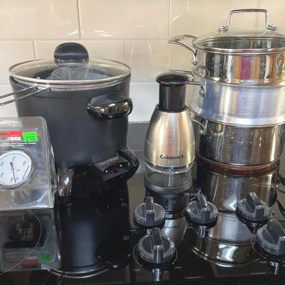 Electric Steamer And Steaming Pots With Accessories 