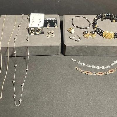 Black And Gold Costume Jewelry 