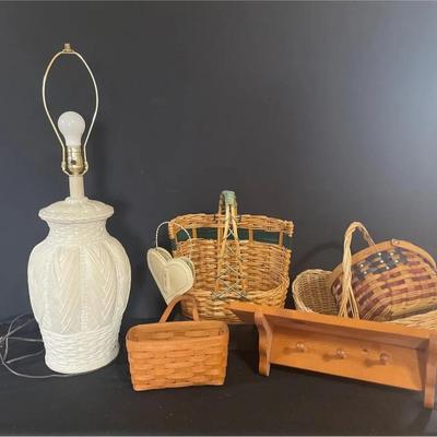 Ceramic Lamp With Basket Collection